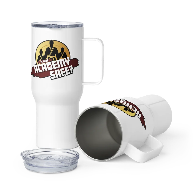 Academy Safe Travel mug with a handle